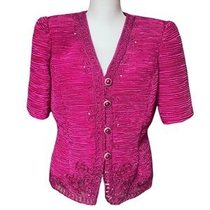 80s Jacket Blazer Top